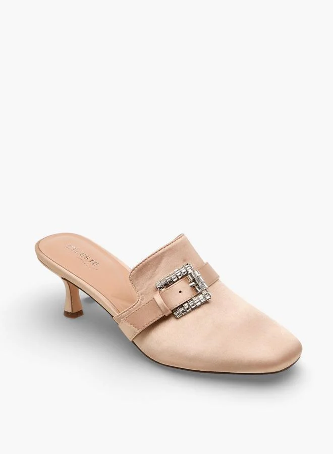 سيليست Women Buckle Detail Stiletto Hee Mules