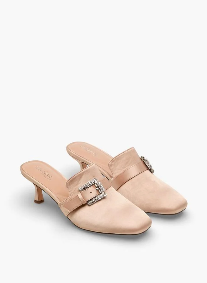 سيليست Women Buckle Detail Stiletto Hee Mules