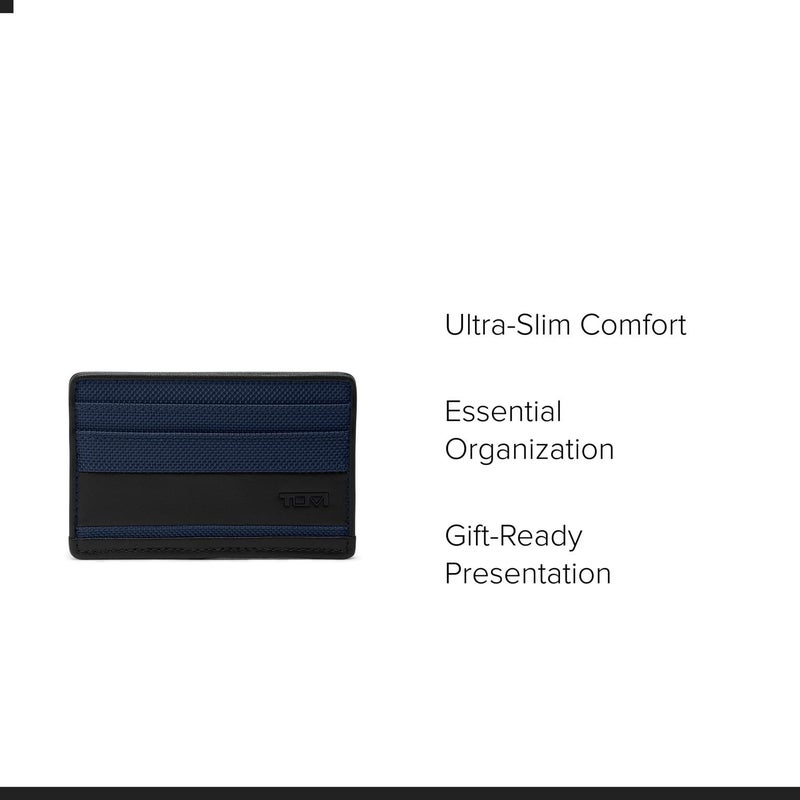 TUMI - Alpha Slim Card Case - Slim Billfold Wallet for Travel - Slip Pocket Wallet - Small Wallet - 2.8" X 4.1" X 0.2" - Navy - Image 3