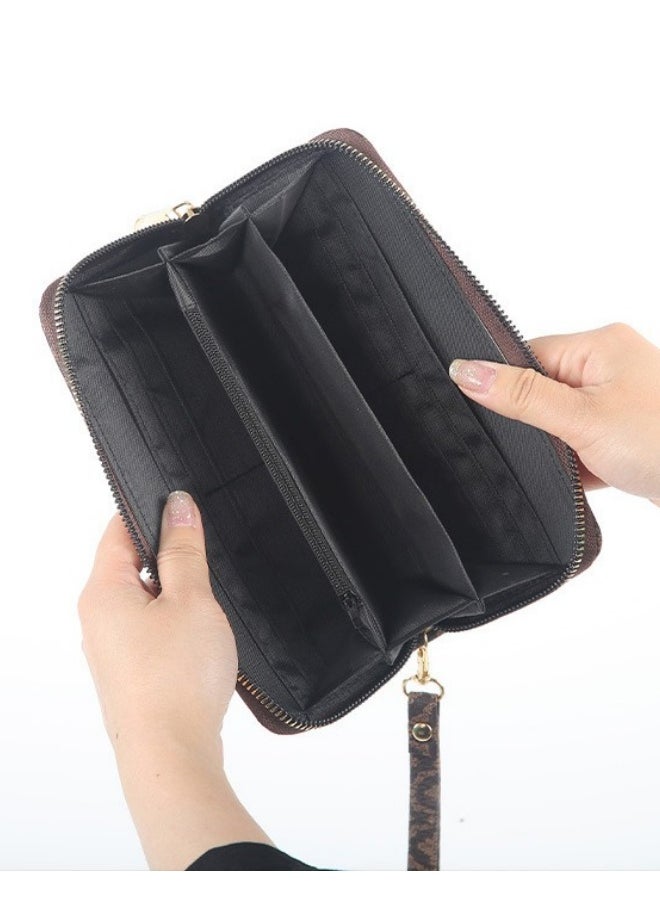 SHABILI Unisex Checkered Long Edition Wallet,  Men's and Women's  PU Leather Coin Purse Card Holder Clutch Bag, Portable Passport Bag for Boys, Girls, Teens, Ladies and College Students  - Image 5