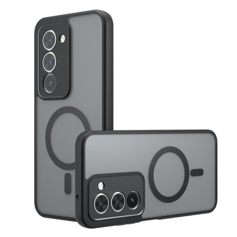 erorex For Redmi 15 5G Global / 15 4G SEA 169mm Armor MagSafe PC Hybrid TPU Phone Case(Frosted Black) - Image 1