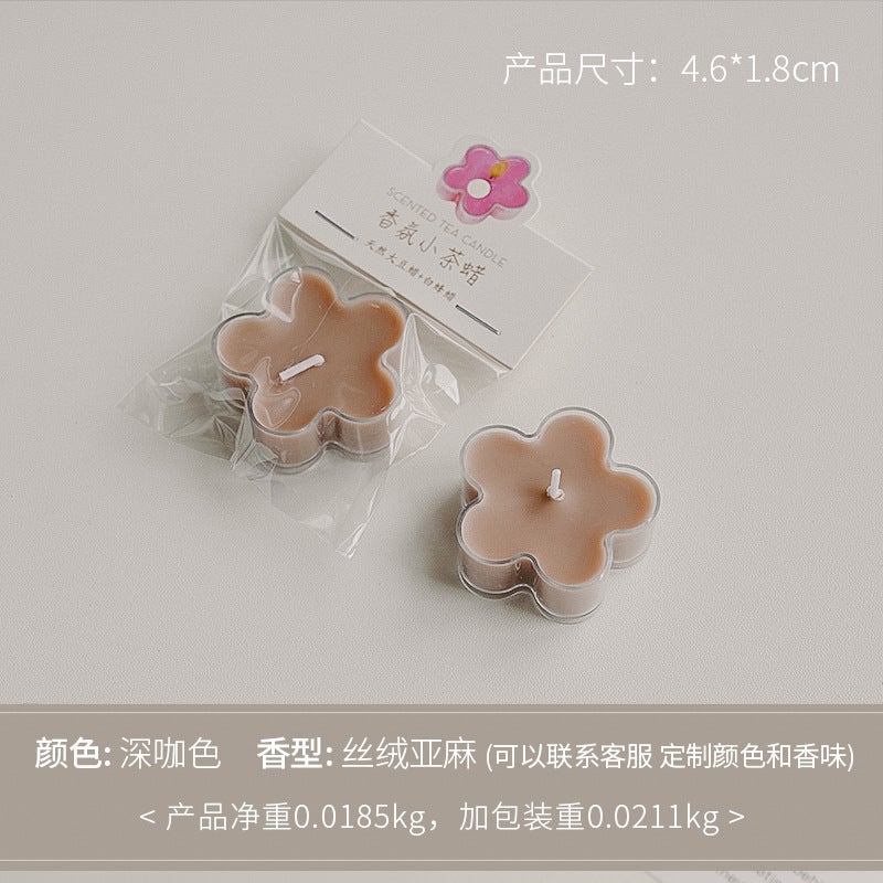 Tea Wax 4-Hour Atmosphere Ornaments Handmade Creative Hand Gift Colorful Flowers Aromatherapy Candle Modeling Wax - Image 1