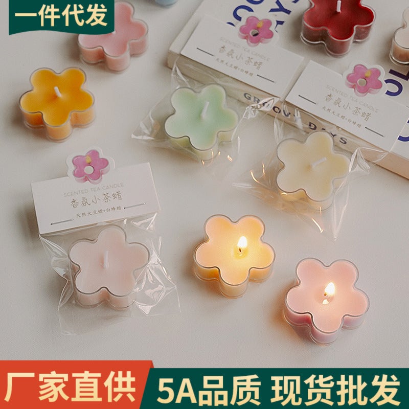 Tea Wax 4-Hour Atmosphere Ornaments Handmade Creative Hand Gift Colorful Flowers Aromatherapy Candle Modeling Wax - Image 2