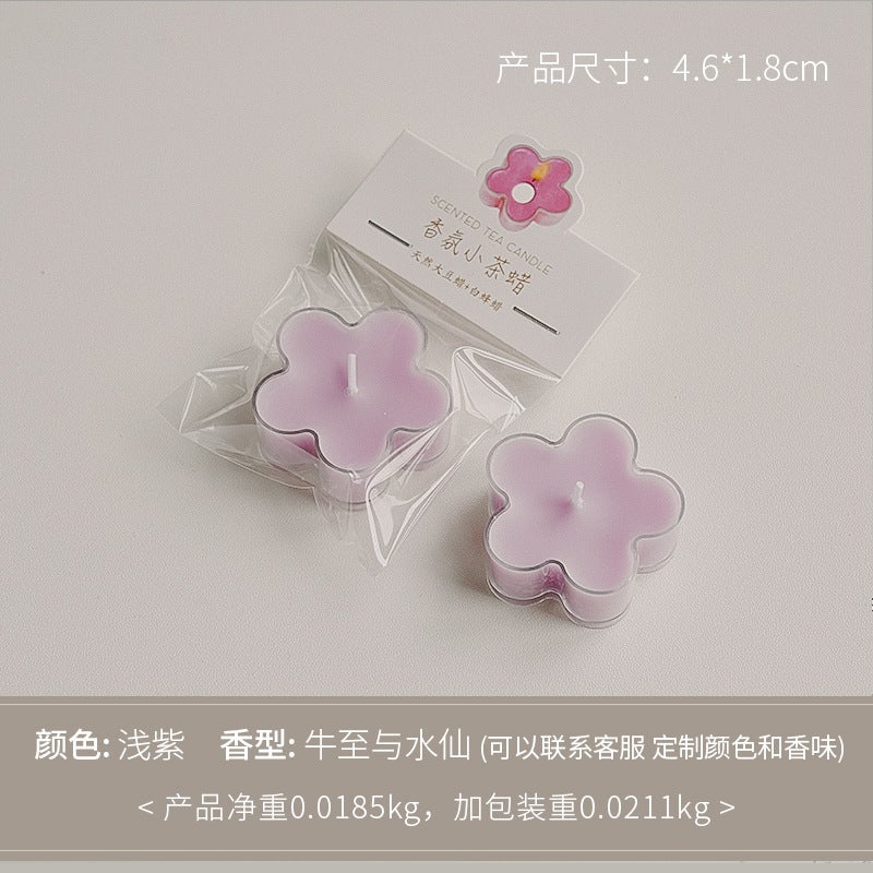 Tea Wax 4-Hour Atmosphere Ornaments Handmade Creative Hand Gift Colorful Flowers Aromatherapy Candle Modeling Wax - Image 5