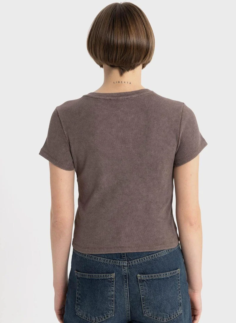 DeFacto Woman Fitted Short Sleeve T-Shirt