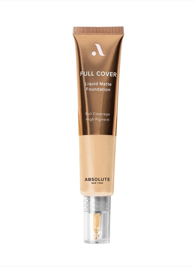 Absolute New York Full Cover Liquid Matte Foundation (Neutral Linen, 1.01 fl oz)  - Image 1