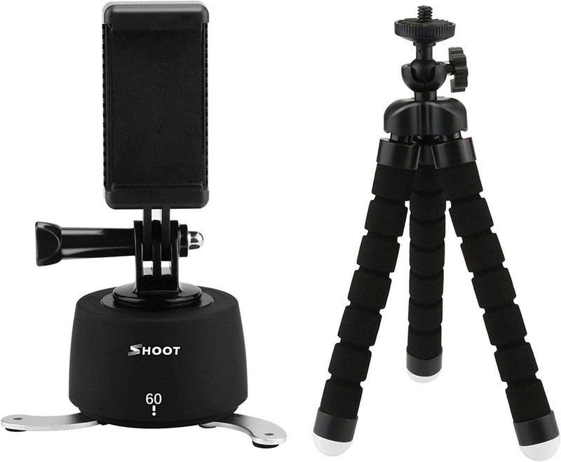 Shoot 360 Degree Time Lapse Rotator Tripod Head Panoramic Mount Timer for GoPro Hero 6, Hero 5, DSLR - Image 1