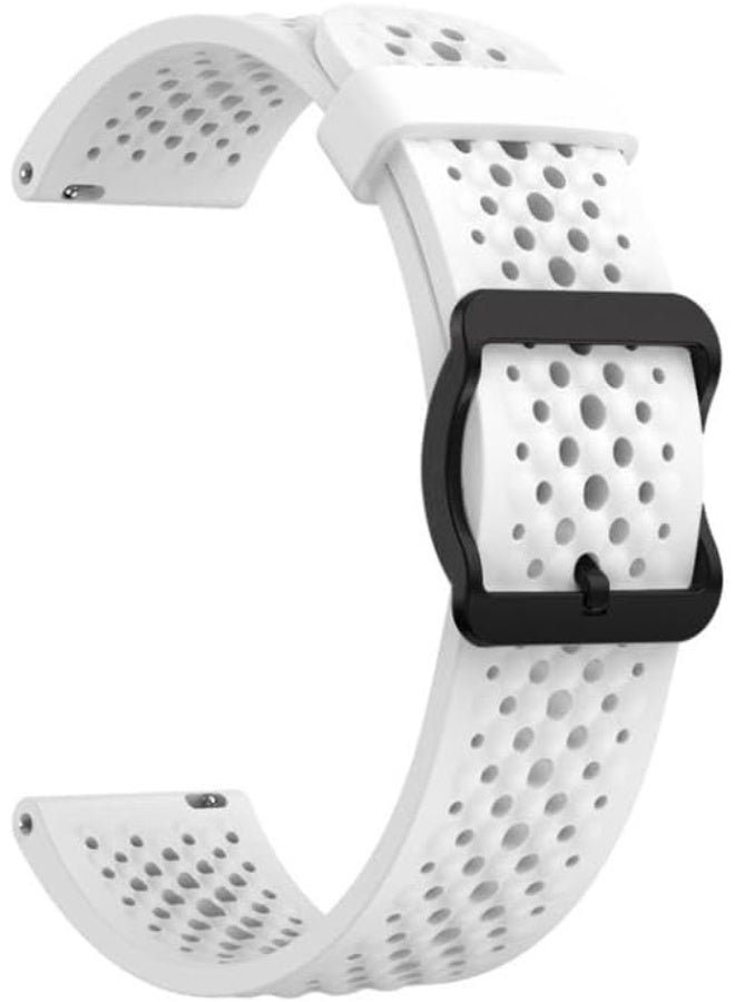 سوار سيليكون ٢٢ مم لساعات هواوي GT5 مقاس ٤٦ مم | GT5 Pro مقاس ٤٦ مم | GT4 مقاس ٤٦ مم | GT3 مقاس ٤٦ مم | GT2 مقاس ٤٦ مم | GT2 Pro | Watch 4/4 Pro | Watch 3/3 Pro | GT3 SE | GT3 Pro (أبيض) - Image 4