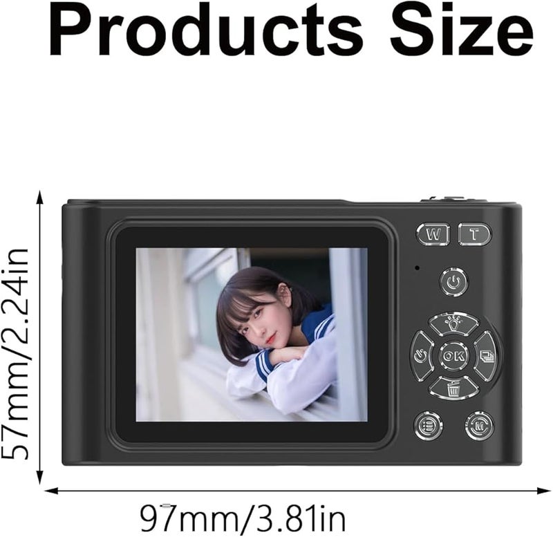 White H15 2.4 Inch Pocket Digital Camera CCD Enhanced Imaging 240x320 Resolution - Image 5