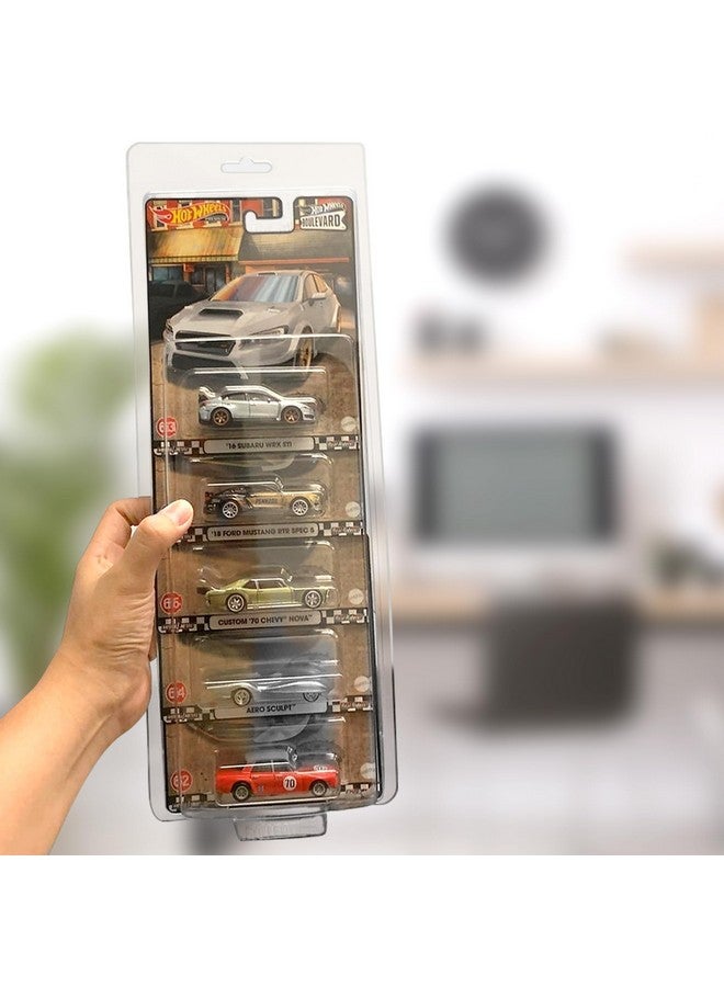 EVORETRO Diecast Blisters 5 Cars Compatible for Premium Hot Wheels Protector case Car Culture, Pop Culture, Retro Collection - 0.60mm - Pack of 5 - hot Wheels Protector Packs - Image 2