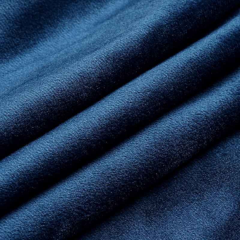 NiNi ALL Decorative Throw Pillow Covers Velvet 28x28 Inch Pack of 2 Blue Cushion Covers Soft for Couch Sofa Bedroom Living Room Outdoor - Image 5