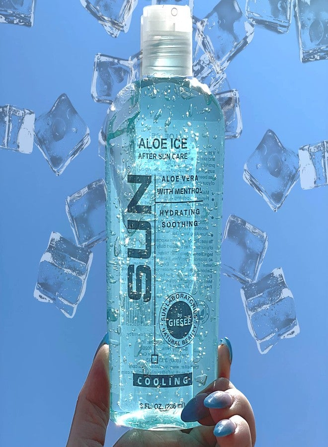 Sun Laboratories by Giesee Sun Laboratories Aloe Vera Ice Gel 2 Pack - Pure, Organic Aloe Vera Gel - Natural After Sun Lotion - Soothing, Clear Aloe Vera for Burn Relief - Image 4