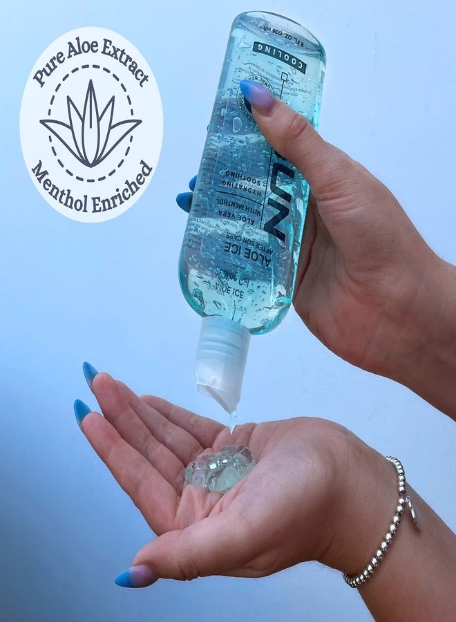 Sun Laboratories by Giesee Sun Laboratories Aloe Vera Ice Gel 2 Pack - Pure, Organic Aloe Vera Gel - Natural After Sun Lotion - Soothing, Clear Aloe Vera for Burn Relief - Image 3