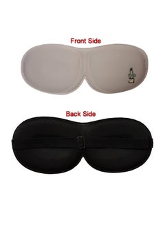 Generic Memory Foam Sleep Mask, Blackout Eye Cover Eye Mask Eyeshade, Comfortable & Soft Blinder, Adjustable Strap for Sleeping, Travel, Shift Work, Naps, Night Blindfold  - Image 2