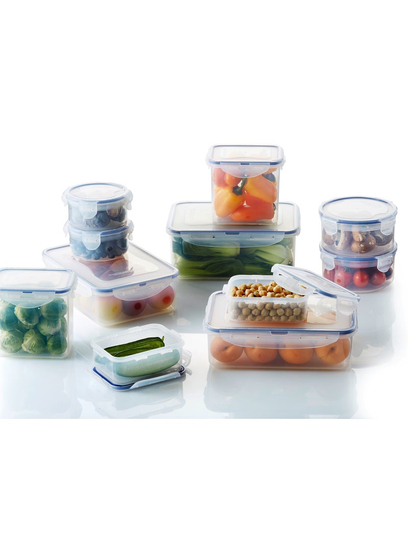 لوك آند لوك علبة تخزين طعام دائرية محكمة الغلق من لوك لوك سعة 350 مل - خالية من مادة BPA، آمنة للاستخدام في الميكروويف والفريزر وغسالة الأطباق - Image 4