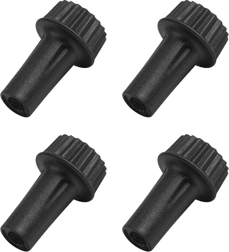 DiCUNO Light Lamp Turn On/Off Switch Knobs Replacement, Black, Standard Size, 4 Packs - Image 1