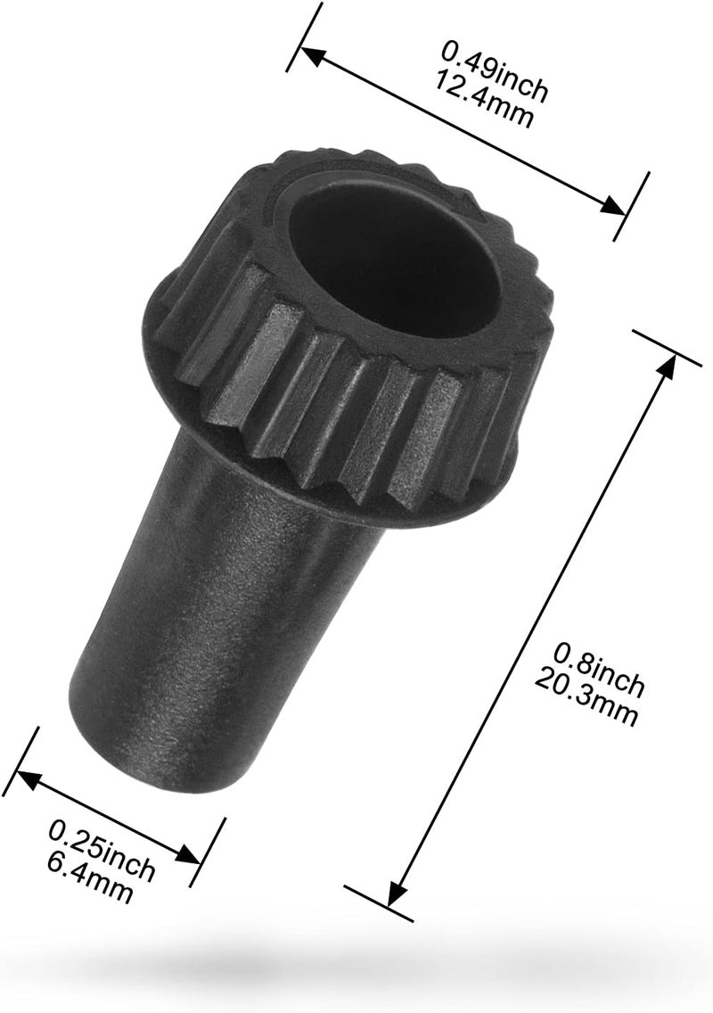 DiCUNO Light Lamp Turn On/Off Switch Knobs Replacement, Black, Standard Size, 4 Packs - Image 2