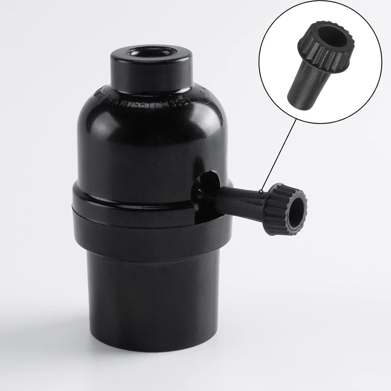 DiCUNO Light Lamp Turn On/Off Switch Knobs Replacement, Black, Standard Size, 4 Packs - Image 5