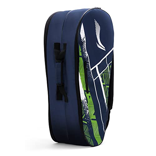 Li-Ning Raider Max Double Zipper Polyester Badminton Kit Bag (Blue , Large) | Unbreakable Zippers | Easy Mobility | Unisex - Men, Boys, Girls, Women - Image 2