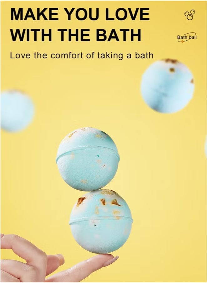 SADOER 100g Bath Bomb Balls Cleansing Aromatherapy Bath Balls Rosemary Scent - Image 4