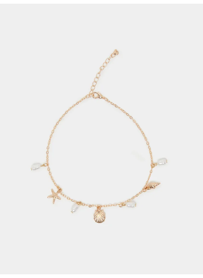 Styli Styli Sea Shell Charm Anklet