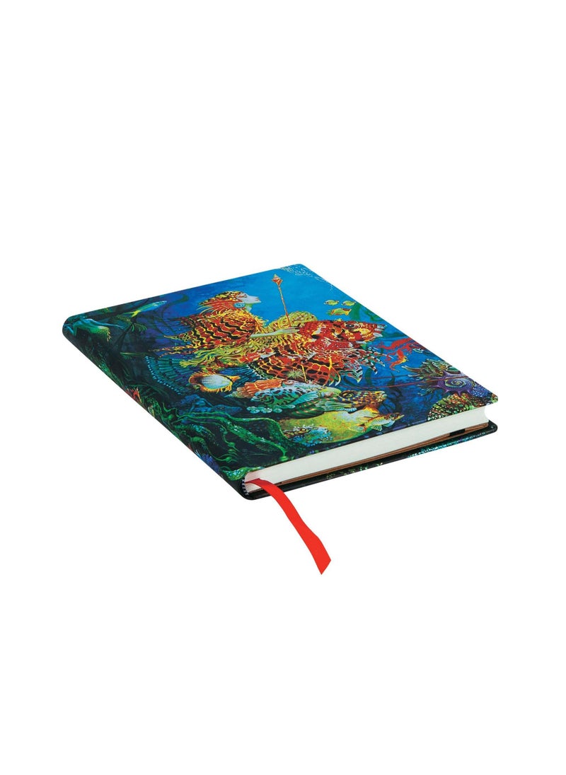 Paperblanks - Sea Fantasies Fantastic Voyages Midi Lined Elastic Band 144pages 120gsm Notebook - Image 1