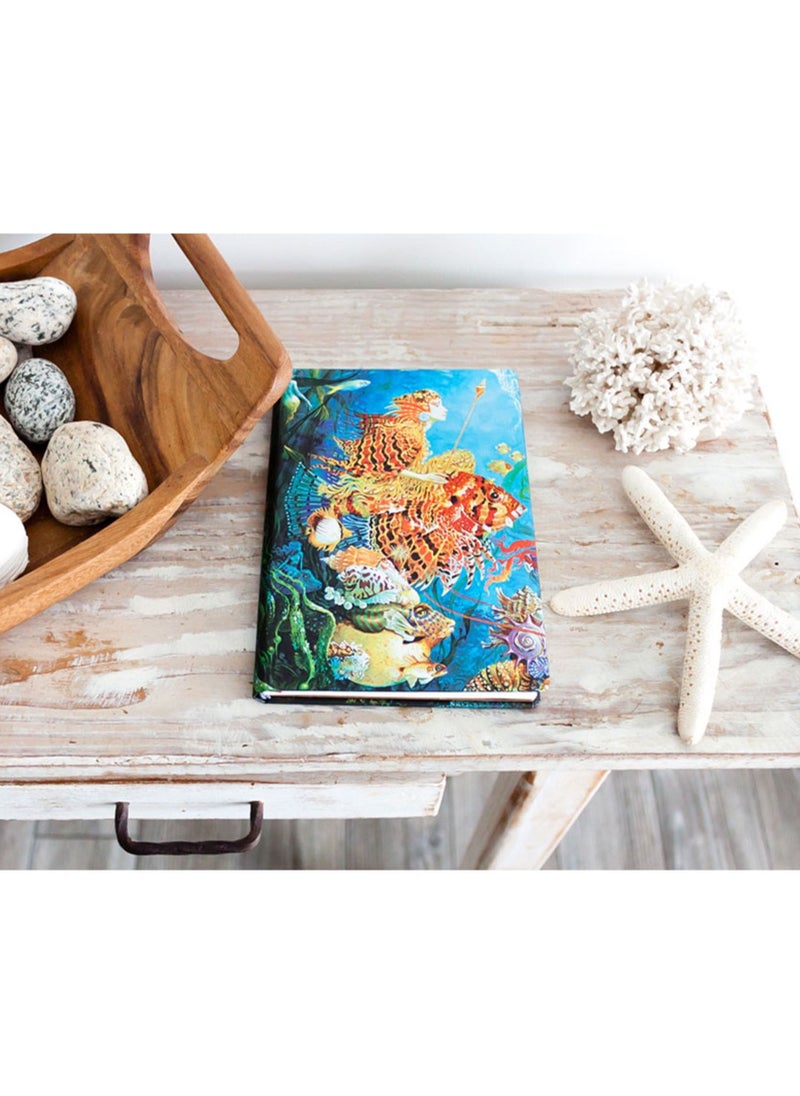 Paperblanks - Sea Fantasies Fantastic Voyages Midi Lined Elastic Band 144pages 120gsm Notebook - Image 1