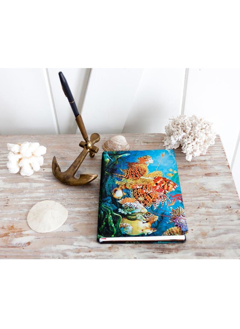 Paperblanks - Sea Fantasies Fantastic Voyages Midi Lined Elastic Band 144pages 120gsm Notebook - Image 1