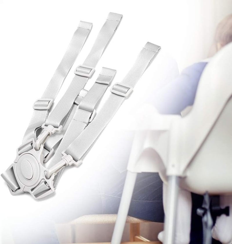 DOACT Three Point seat Harness Straps for a high Chair Replacement highchair 5 Belt Childrens Child 3 or Stroller 5Point Dining - Image 2