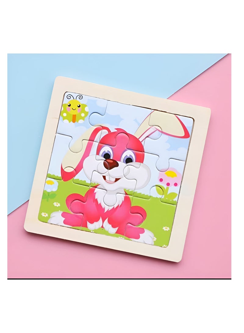 Wooden Jigsaw Puzzle Set for Toddlers and Kids Pack of 4 Theme Puzzles Educational Learning Toys for Early Childhood Development - Image 5