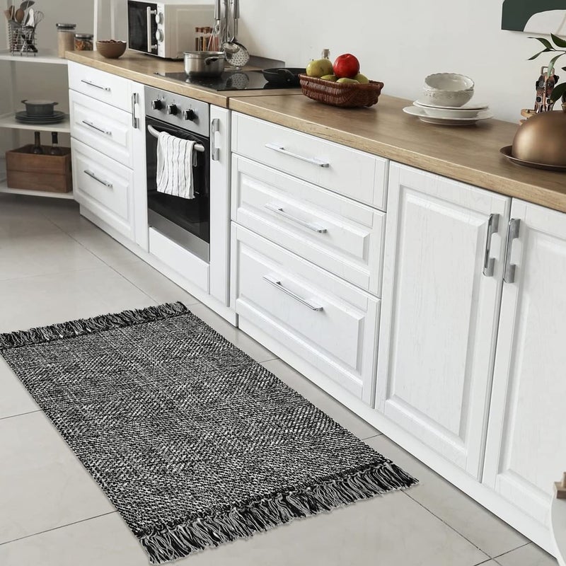 Collive سجادة الحمام الأسود الكلاهي 2 '× 3' سجاد المطبخ الصغير القابل للغسل باليد - Image 2