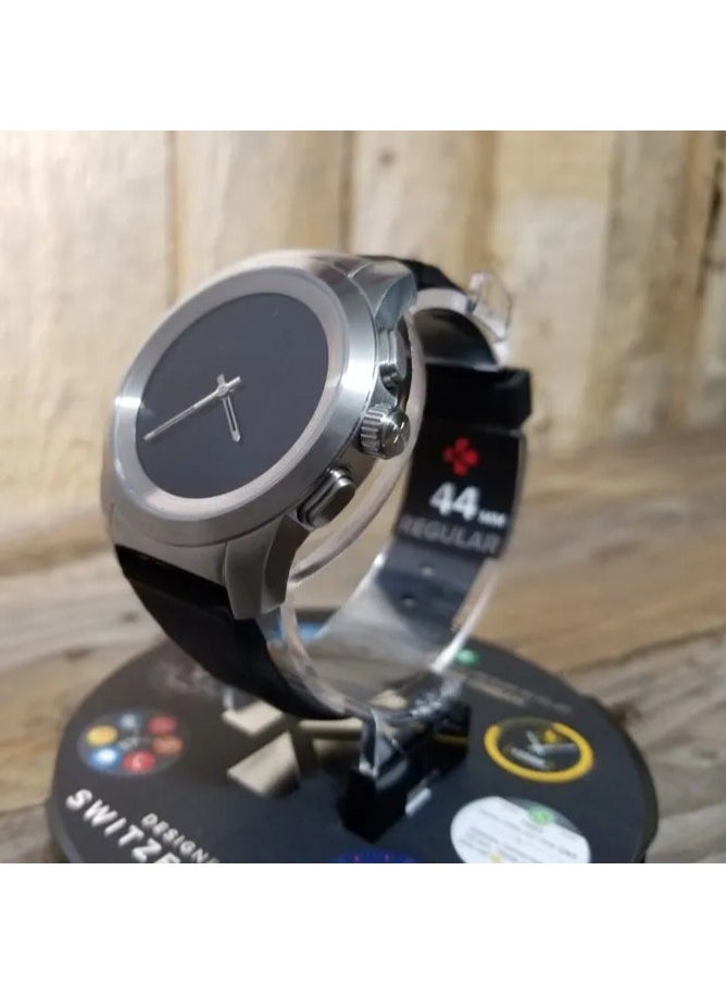 REBENUO - MyKronoz ZeTime Premium Hybrid Smart Watch 44mm with Mechanical Hands on Color Touch Screen in Black - Image 1