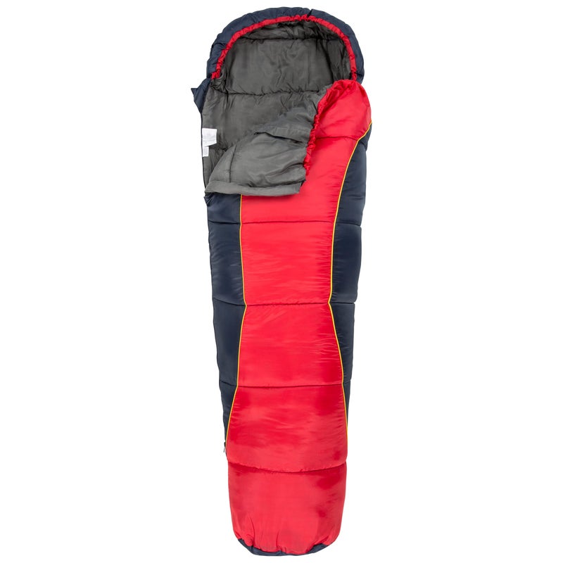 Trespass Unisex-Youth BUNKA 3 Season Sleeping Bag with Hollow Fibre Filling, 170 x 65 x 45 cm, Red, 170 cm x 65 cm x 45 cm - Image 2