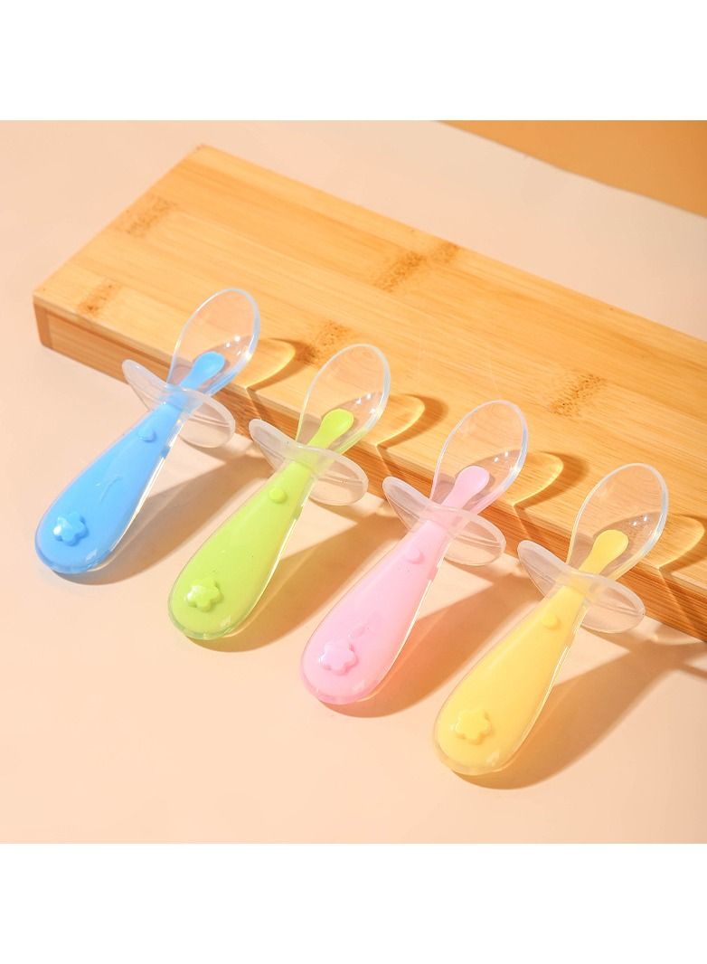 Loquat Baby Silica Gel Training Feeding Spoon - Image 1