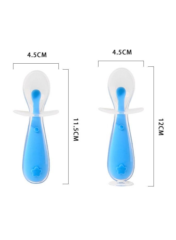 Loquat Baby Silica Gel Training Feeding Spoon - Image 2