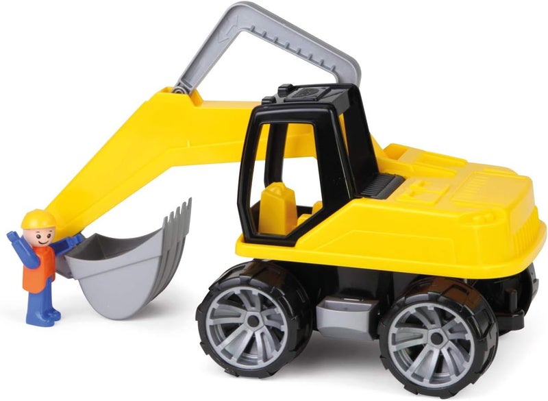 Lena 04411 TRUXX, Construction Approx. 44 cm, Shovel Movable Excavator arm Figure, Suitable for Children from 2 Years, Play Vehicle Set Yellow - Image 2
