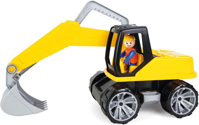 Lena 04411 TRUXX, Construction Approx. 44 cm, Shovel Movable Excavator arm Figure, Suitable for Children from 2 Years, Play Vehicle Set Yellow - Image 1