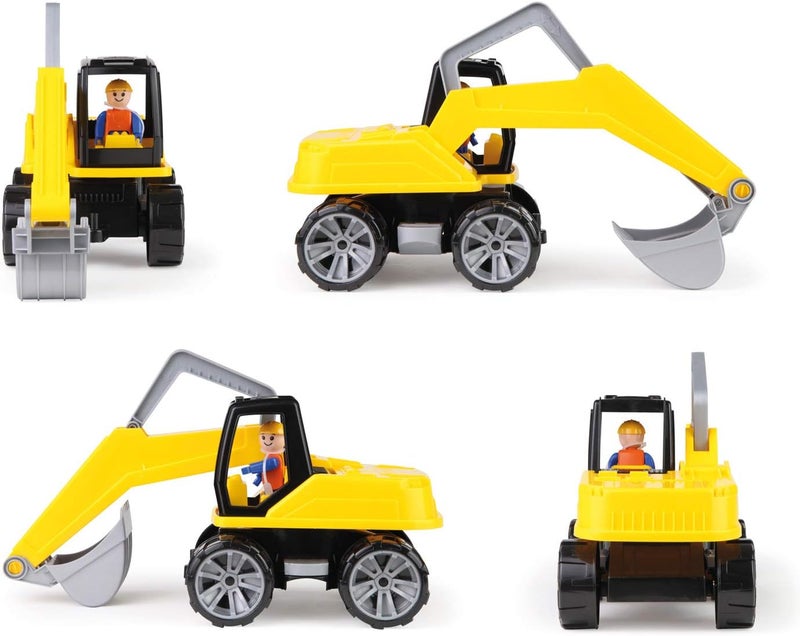 Lena 04411 TRUXX, Construction Approx. 44 cm, Shovel Movable Excavator arm Figure, Suitable for Children from 2 Years, Play Vehicle Set Yellow - Image 5