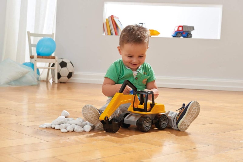 Lena 04411 TRUXX, Construction Approx. 44 cm, Shovel Movable Excavator arm Figure, Suitable for Children from 2 Years, Play Vehicle Set Yellow - Image 4