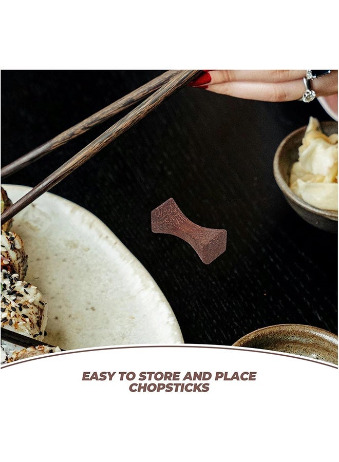 اتش واي 10 قطع من حوامل عيدان الطعام وأدوات المائدة الخشبية – مجموعة حوامل خشبية طبيعية للعيدان، الملاعق، الشوك، والسكاكين – مثالية للاستخدام في المنزل، والفنادق، والمطاعم - Image 4