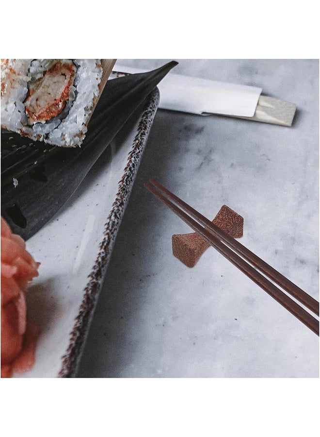 اتش واي 10 قطع من حوامل عيدان الطعام وأدوات المائدة الخشبية – مجموعة حوامل خشبية طبيعية للعيدان، الملاعق، الشوك، والسكاكين – مثالية للاستخدام في المنزل، والفنادق، والمطاعم - Image 5