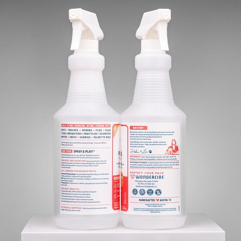 wondercide All Natural Indoor Pest Control Home and Patio Spray 32 oz Peppermint - Image 2