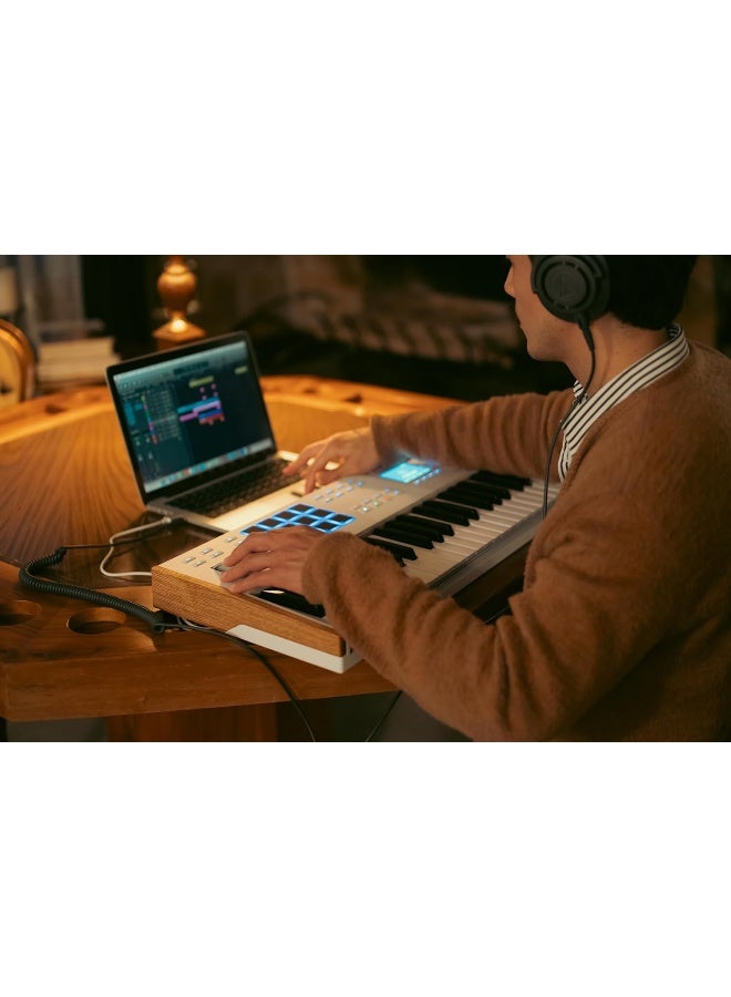 Arturia أرتوريا كي لاب Mk3 61 أبيض - لوحة مفاتيح رئيسية - Image 5