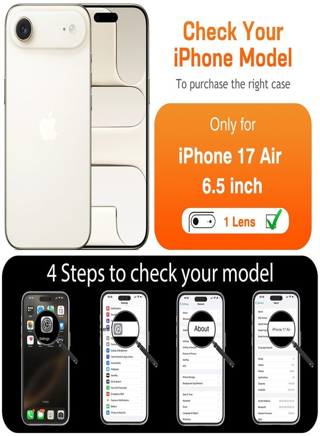 LOHASIC جراب LOHASIC لهاتف iPhone 17 Air، مصنوع من الجلد العتيق، رفيع وأنيق، فاخر، مصنوع من البولي يوريثان الناعم والمرن، مع غطاء واقٍ مانع للانزلاق، مناسب للرجال والنساء، متوافق مع iPhone 17 Air مقاس 6.5 بوصة (إصدار 2025) - بني عتيق - Image 2