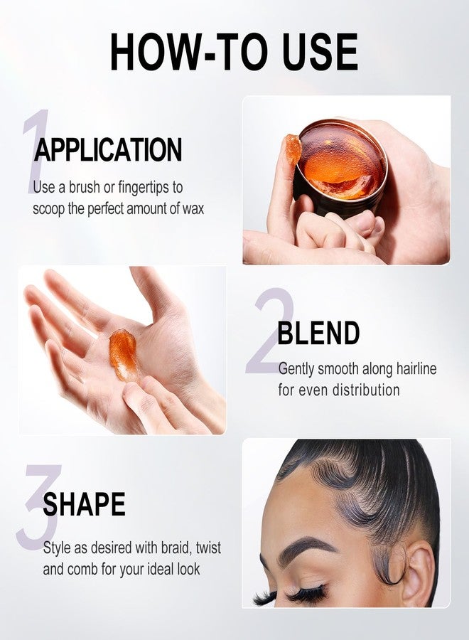BOLI Strong Hold Edge Control Gel for Women, Styling Wax - Non-Greasy, Non-Flaking, No White Cast, Long Lasting, Shine & Smooth for All Hair Types (120g) - Image 5