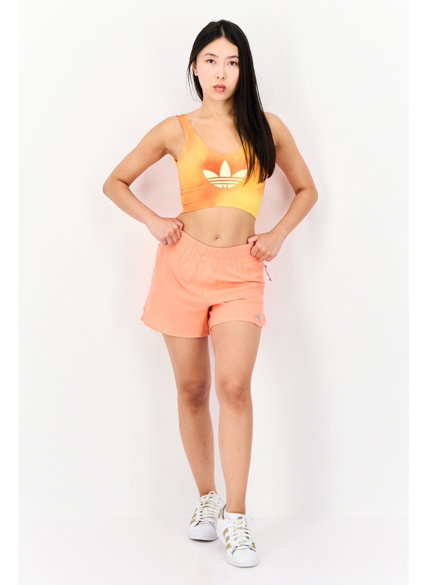 Adidas - Women Sportswear Fit 4 Inseam Outdoors Shorts, Coral - Image 1