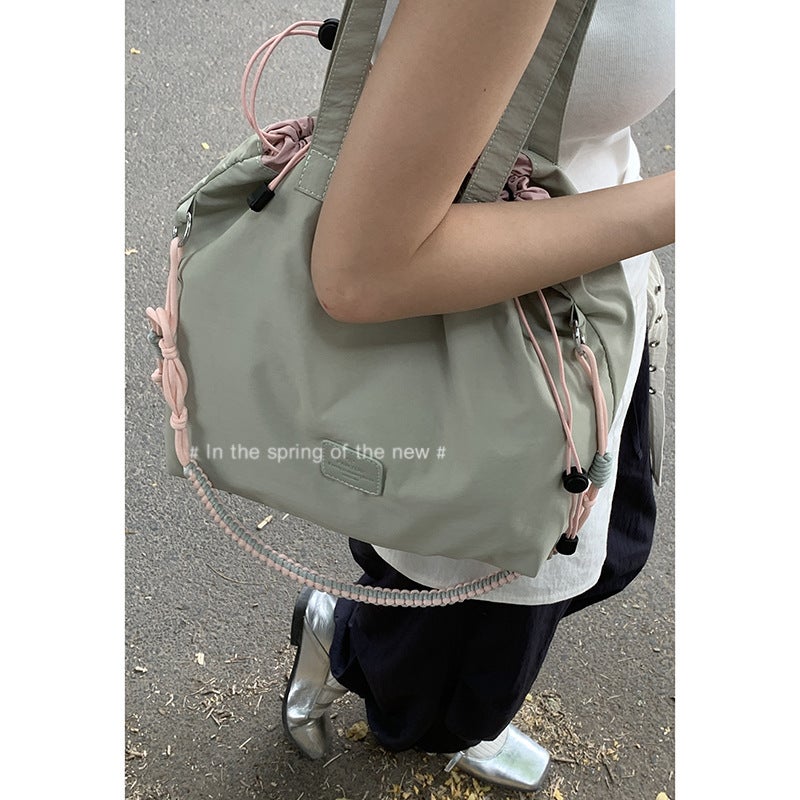 Casual Simple Canvas Bag Women'S Summer Korean Style Tote Bag Versatile Large Capacity Shoulder Bag - Image 3