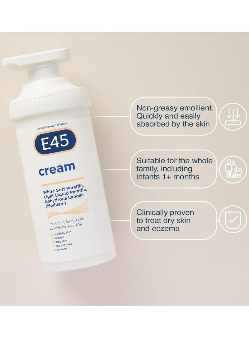 e45 - E45 Dermatological Moisturising Cream 500g - Image 1