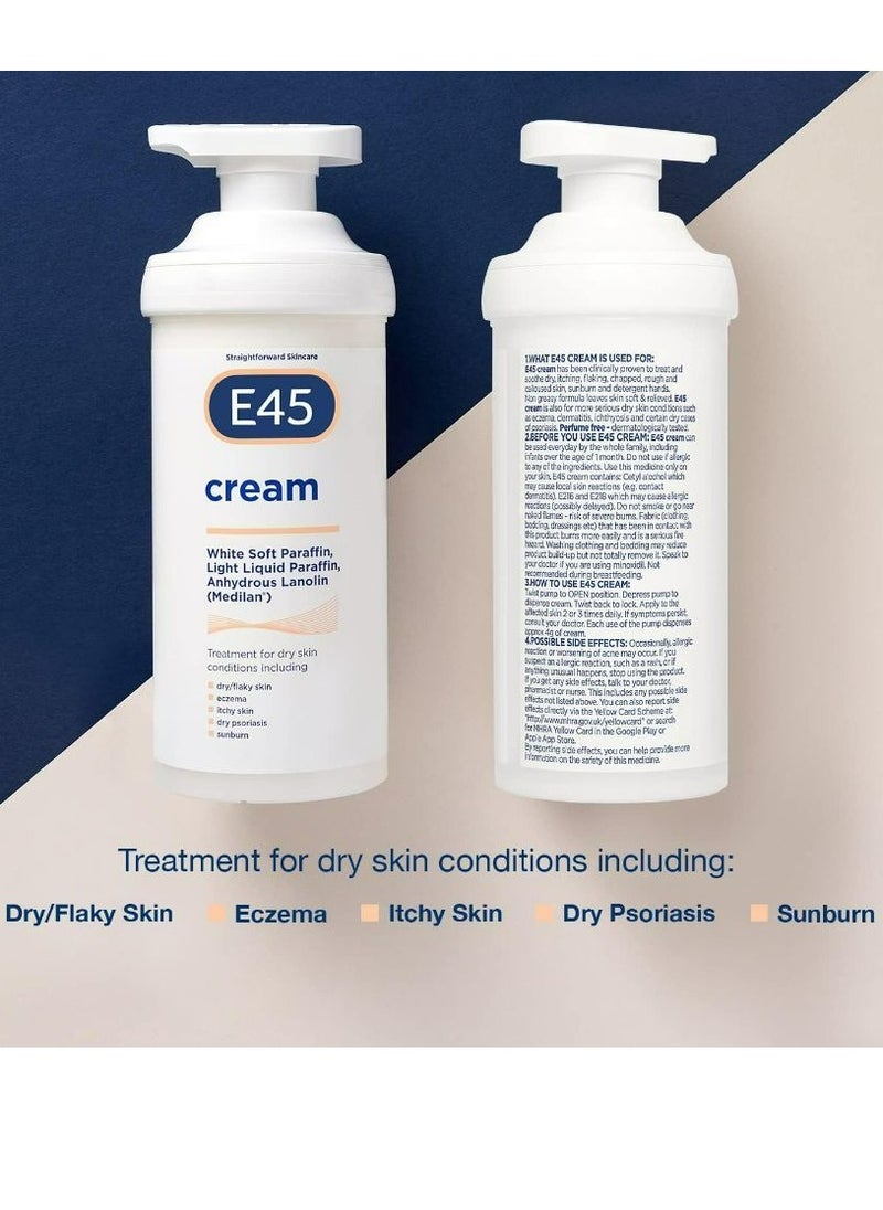 e45 - E45 Dermatological Moisturising Cream 500g - Image 1