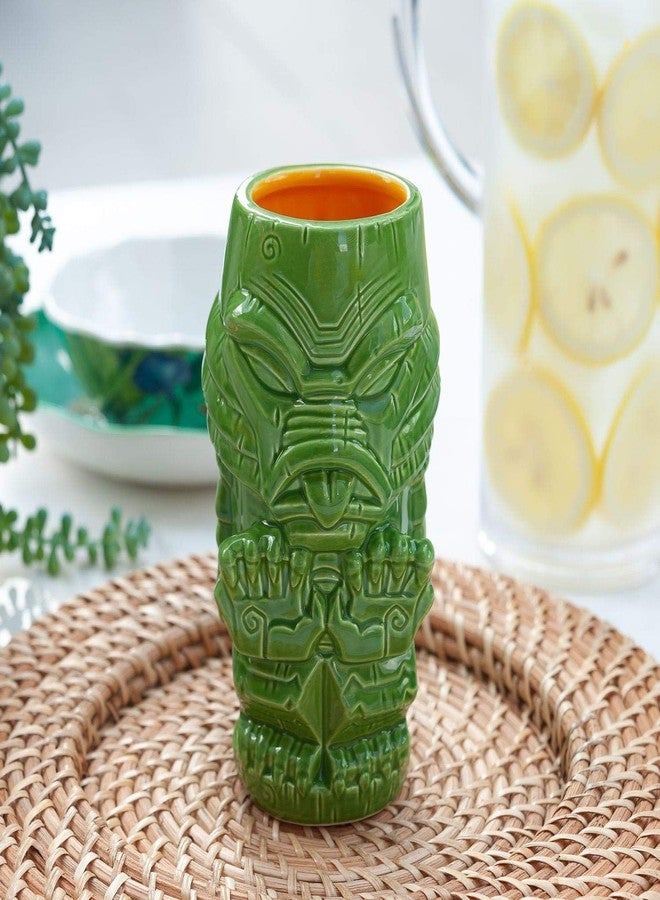 Geeki Tikis كوب سيراميك جيكي تيكيز سعة 18 أونصة | مونسترز جيل مان | أخضر ليموني - Image 5